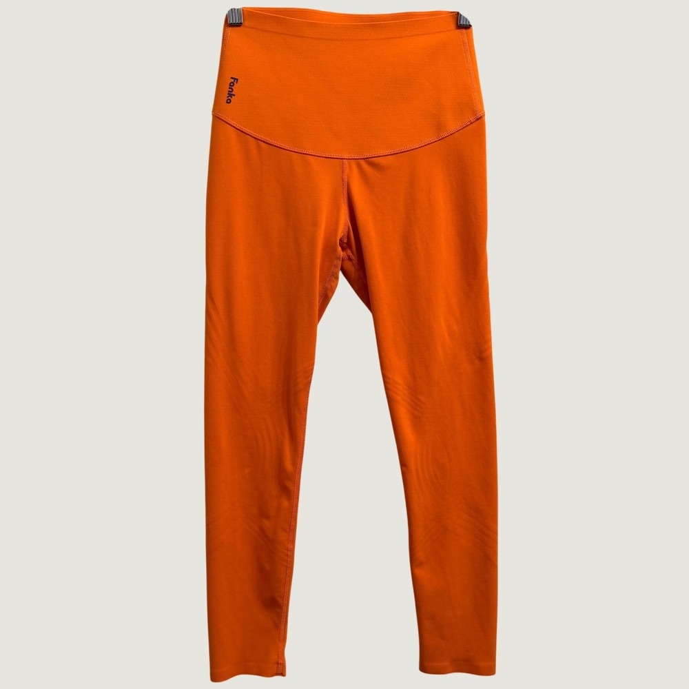 Fanka Body Sculpt Reversible Compression Leggings Orange Approx XS 7/8 Length